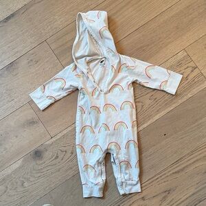 Monica & Andy Adorable Rainbow Print Kids Footie